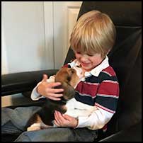 Everett with puppy